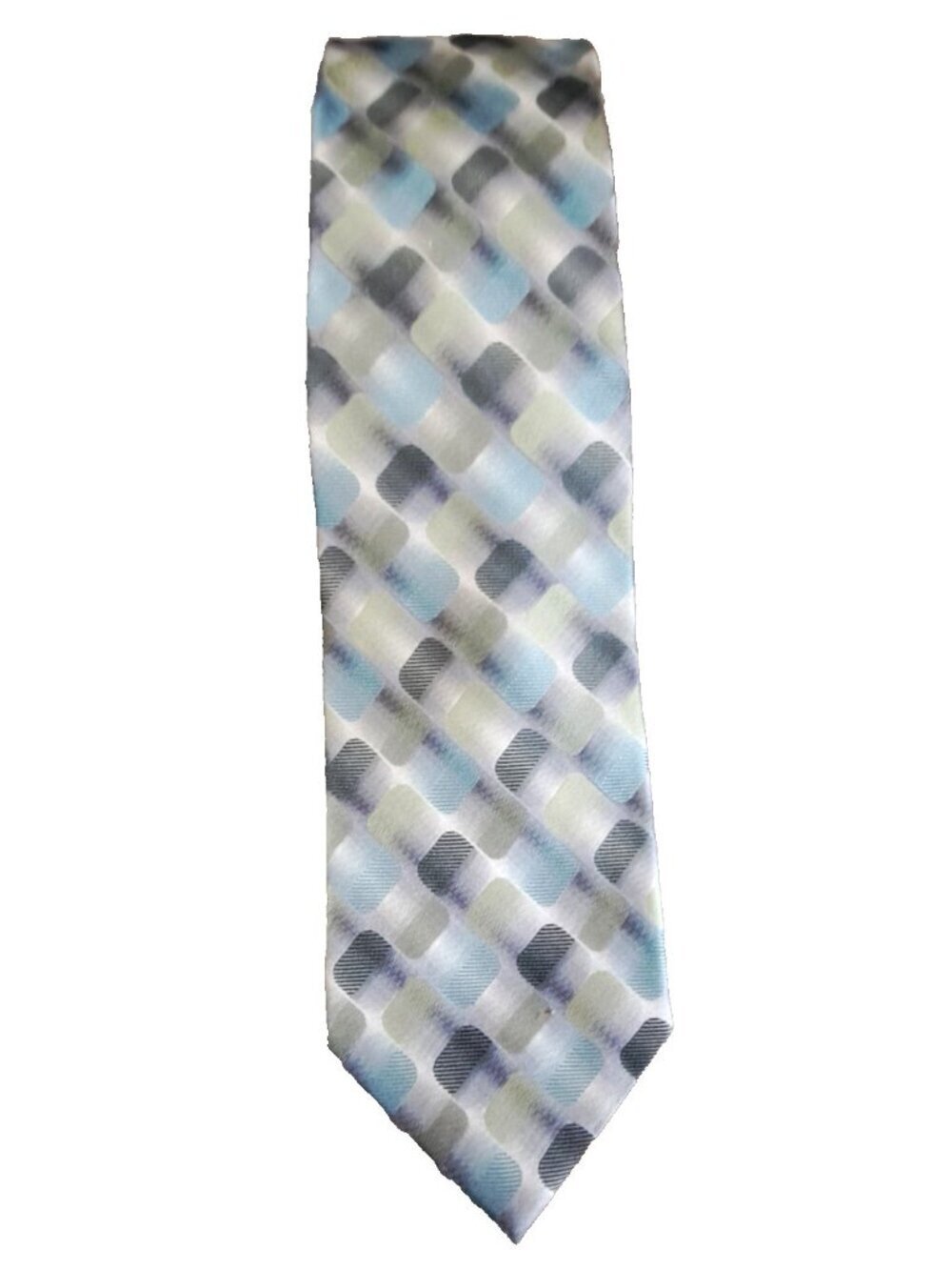 Van Heusen Men's Handmade Silk Tie Geometric Regular Length Classic Width